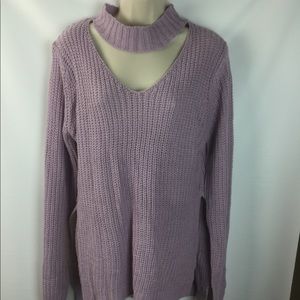Planet Gold Keyhole v neck sweater for women,NWT